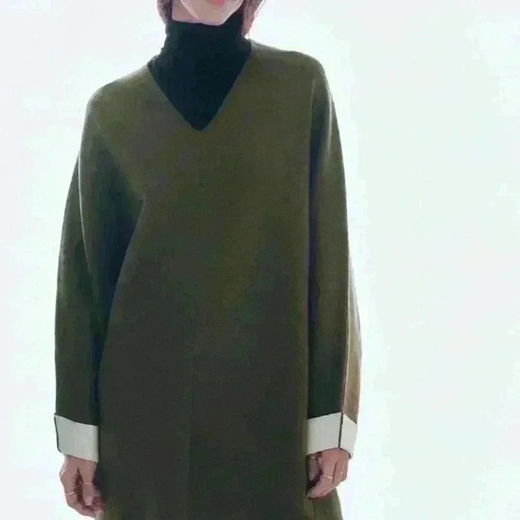 Zara Heavyweight Jersey Poncho Oversized Sz Small - Picture 1 of 5